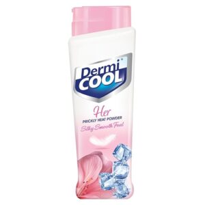 Dermicool Her Prickly Heat Powder | Designed For Women With Silky Smooth Feel | Effective sweat absorption | 400 GM