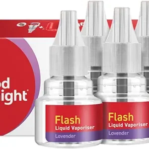 Good knight Flash Liquid Vapourizer | Mosquito Repellent Refill | Lavender Fragrance | Pack of 4 (45ml each)